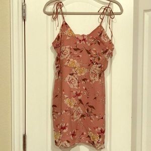 Blush floral dress